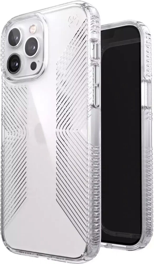 Speck iPhone 13 Pro Max Presidio Perfect Clear Grip Bakdeksel - Antibakteriell - Gjennomsiktig