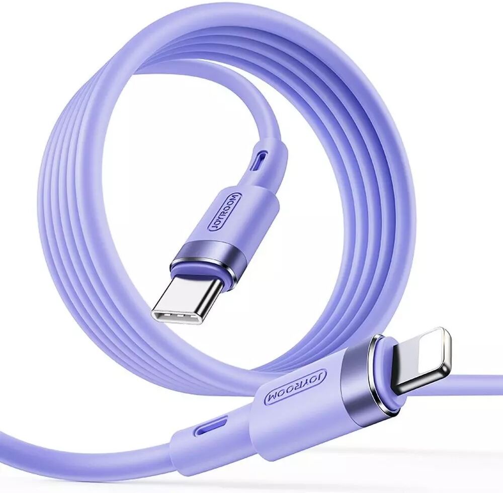 JoyRoom (3A/60W) USB-C til Lightning Silikon Kabel 1.2 m - Lilla