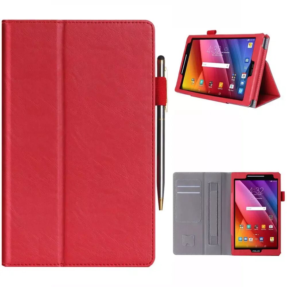 INCOVER Asus Zenpad 8.0 Z380C/KL Multifunctional Leather Case Etui Rød