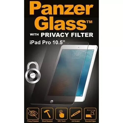 PanzerGlass iPad Air (2019) / Pro 10.5" PanzerGlass Original Skjermbeskytter (9H Panserglas) m. Privacy Filter