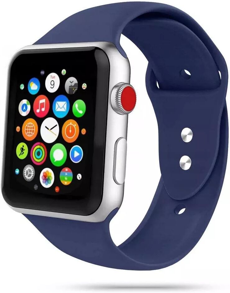 Tech-Protect Apple Watch (42-45mm) Tech-Protect Icon Band Silikon Reim - Blå