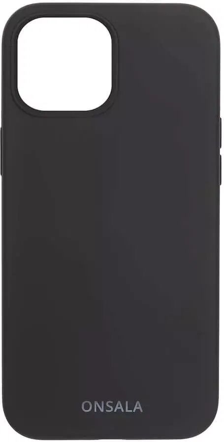 GEAR iPhone 13 Onsala Collection Liquid Silicone Bakdeksel - Black