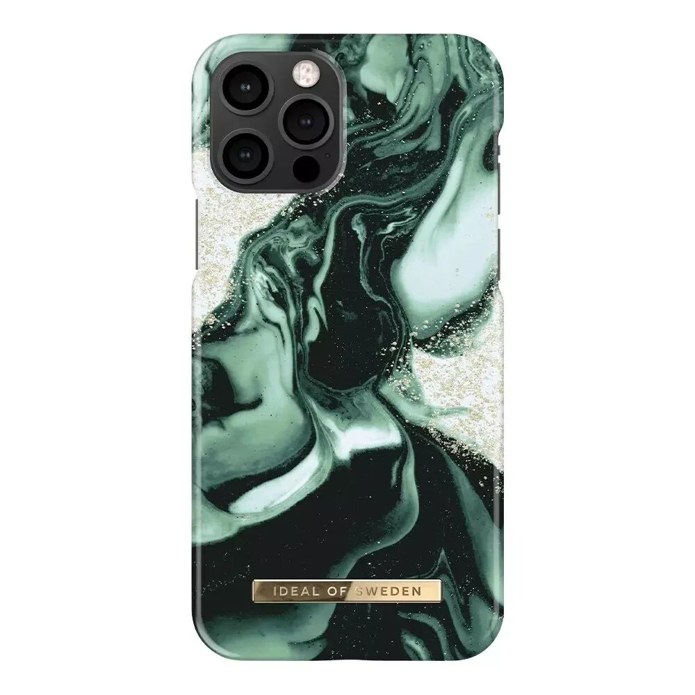 iDeal Of Sweden iPhone 12 / 12 Pro Fashion Deksel Golden Olive Marble