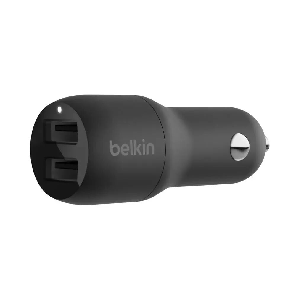 Belkin Boost Up Charge 24W BilLader med 2 x USB-A - Svart