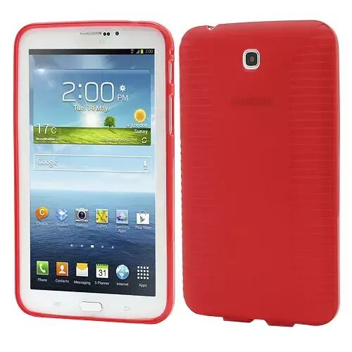 INCOVER Samsung Galaxy Tab 3 7.0 Fleksibelt Deksel - Rød