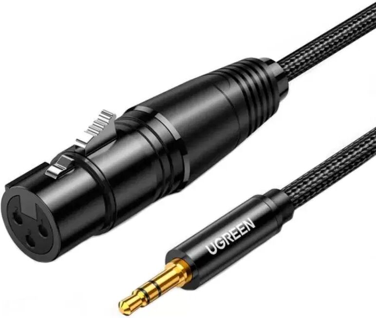 UGREEN XLR til 3.5mm Jack Kabel AV182 - 1m - Svart