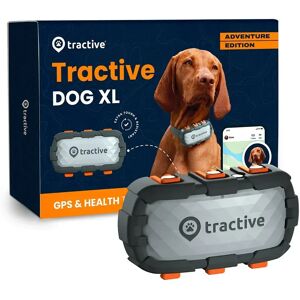 Tractive GPS Dog XL - GPS & Bluetooth Tracker for Hunder - Adventure Edition - Grå