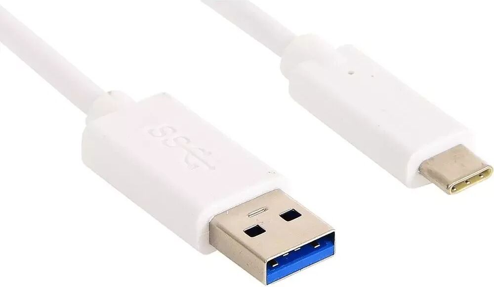 Sandberg USB-C Datakabel 1 m. Hvit