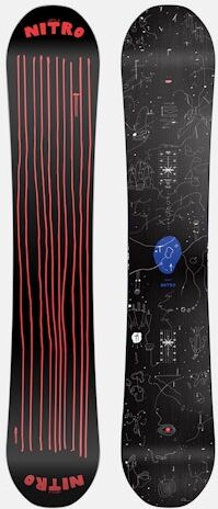 Nitro Snowboard - T1 158W Svart Male XL