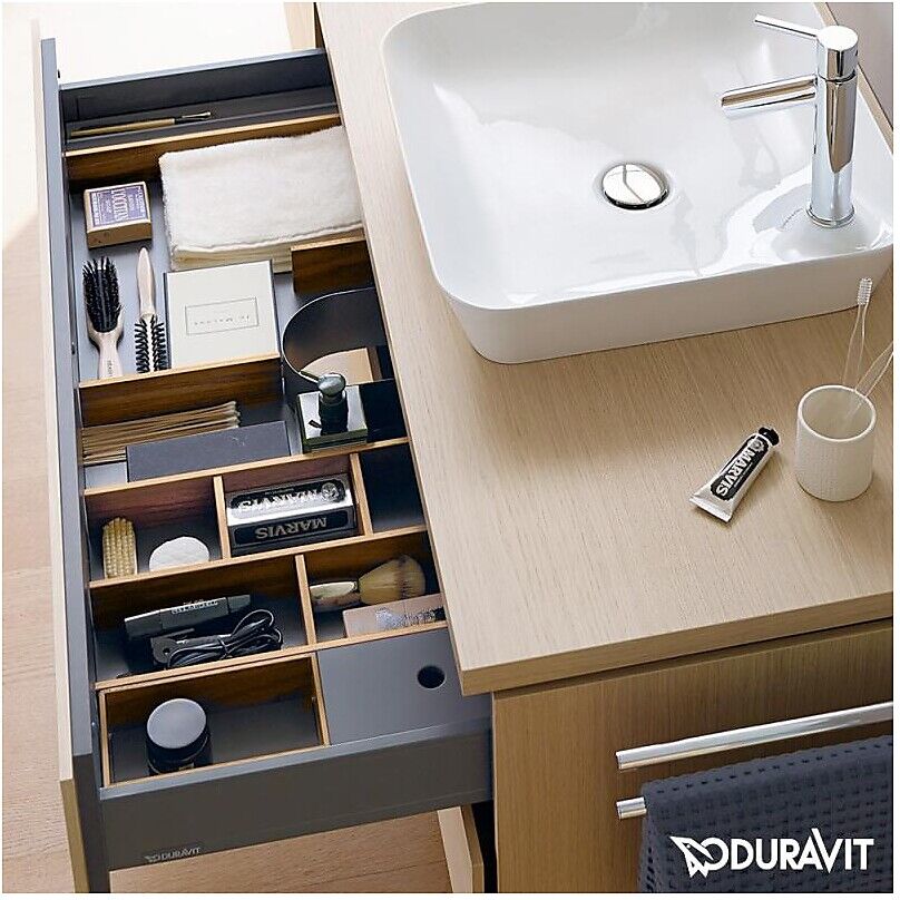 Duravit L-cube Innredningssystem 620 Mm, Uten Utskjæring, Valnøtt