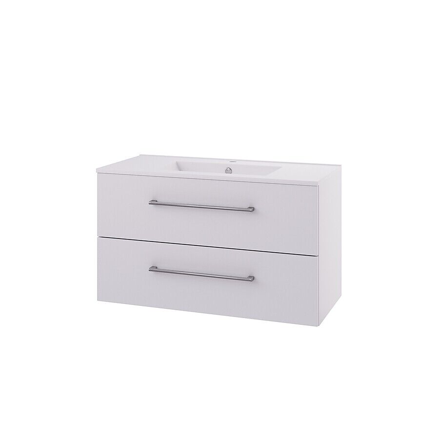 Linn Bad Hilde Servantskap 100x46x59,8 Cm, Hvit Matt