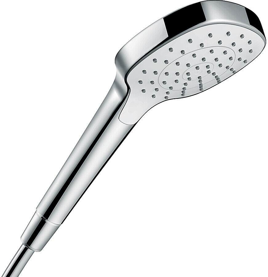 Hansgrohe Croma Select E Hånddusj Ecosmart, 1jet, Hvit/krom