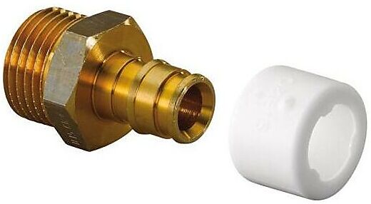 Uponor Q&e Rett Nippel Med Utv. Gjenge 22 X 3/4"