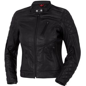 Bogotto Chicago Retro Damer Motorsykkel Leather Jacket 36 Svart