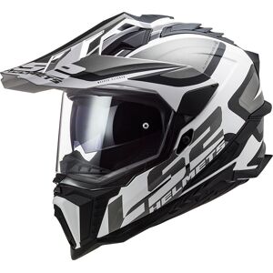 LS2 MX701 Explorer HPFC Alter Motocross ror XL Svart Hvit
