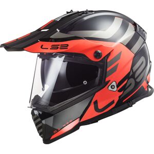 LS2 MX436 Pioneer Evo Adventurer Motocross hjelm S Svart Oransje