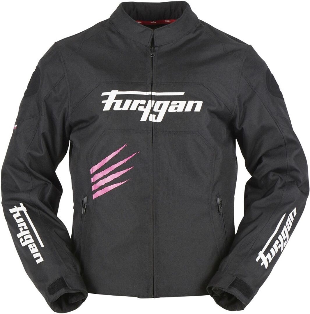 Furygan Rock Ladies motorsykkel tekstil jakke S Svart Rosa