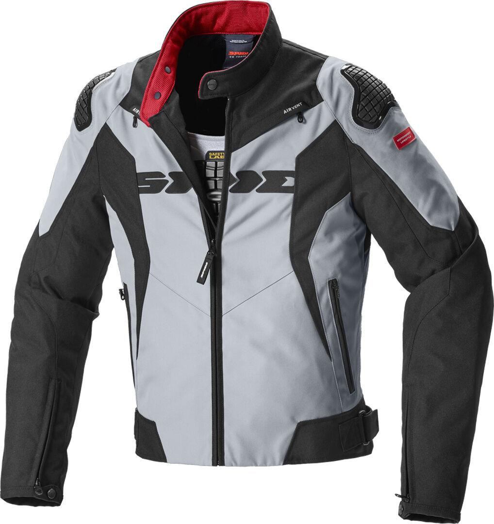 Spidi Sport Warrior Tex Motorsykkel tekstil jakke S Svart Grå