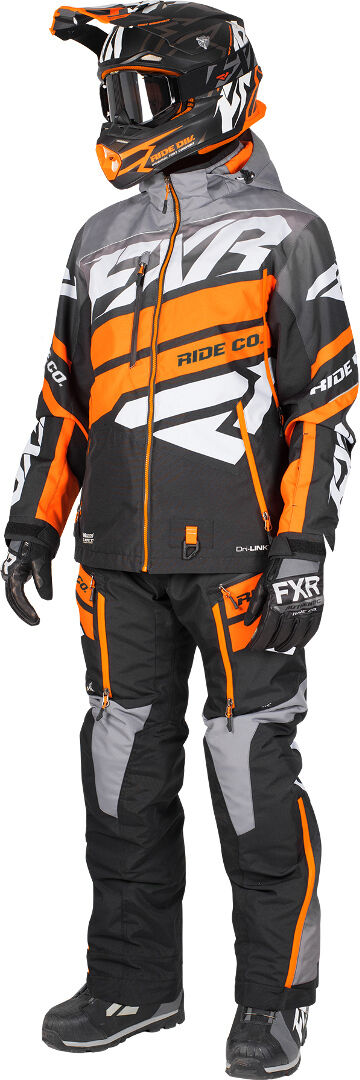 FXR Boost Dri-Link 2pc Lite To stykke snø Dress XS Svart Oransje