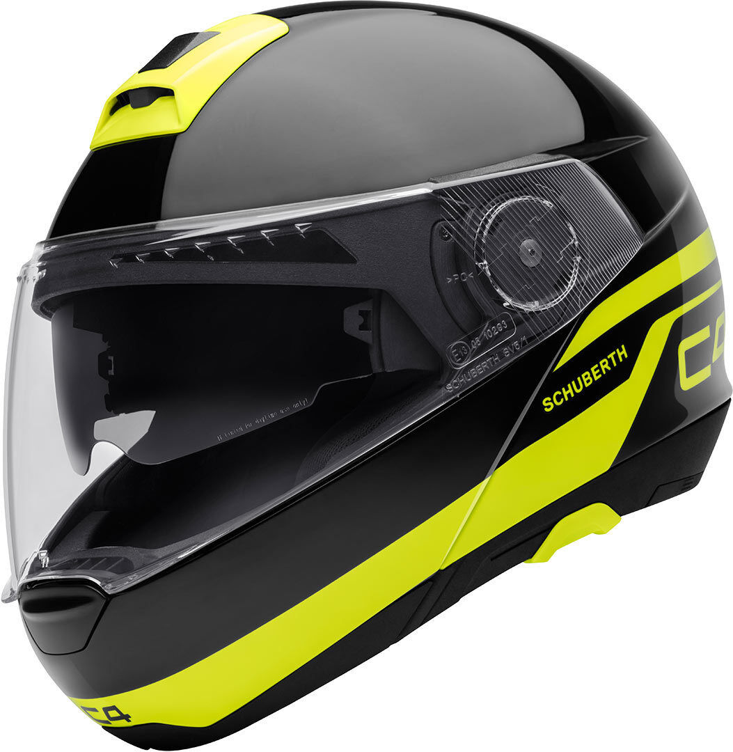 Schuberth C4 Pulse hjelm L Svart Gul