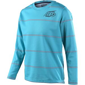 Troy Lee Designs Flowline Revert Ungdom Longsleeve Sykkel Jersey S Turkis