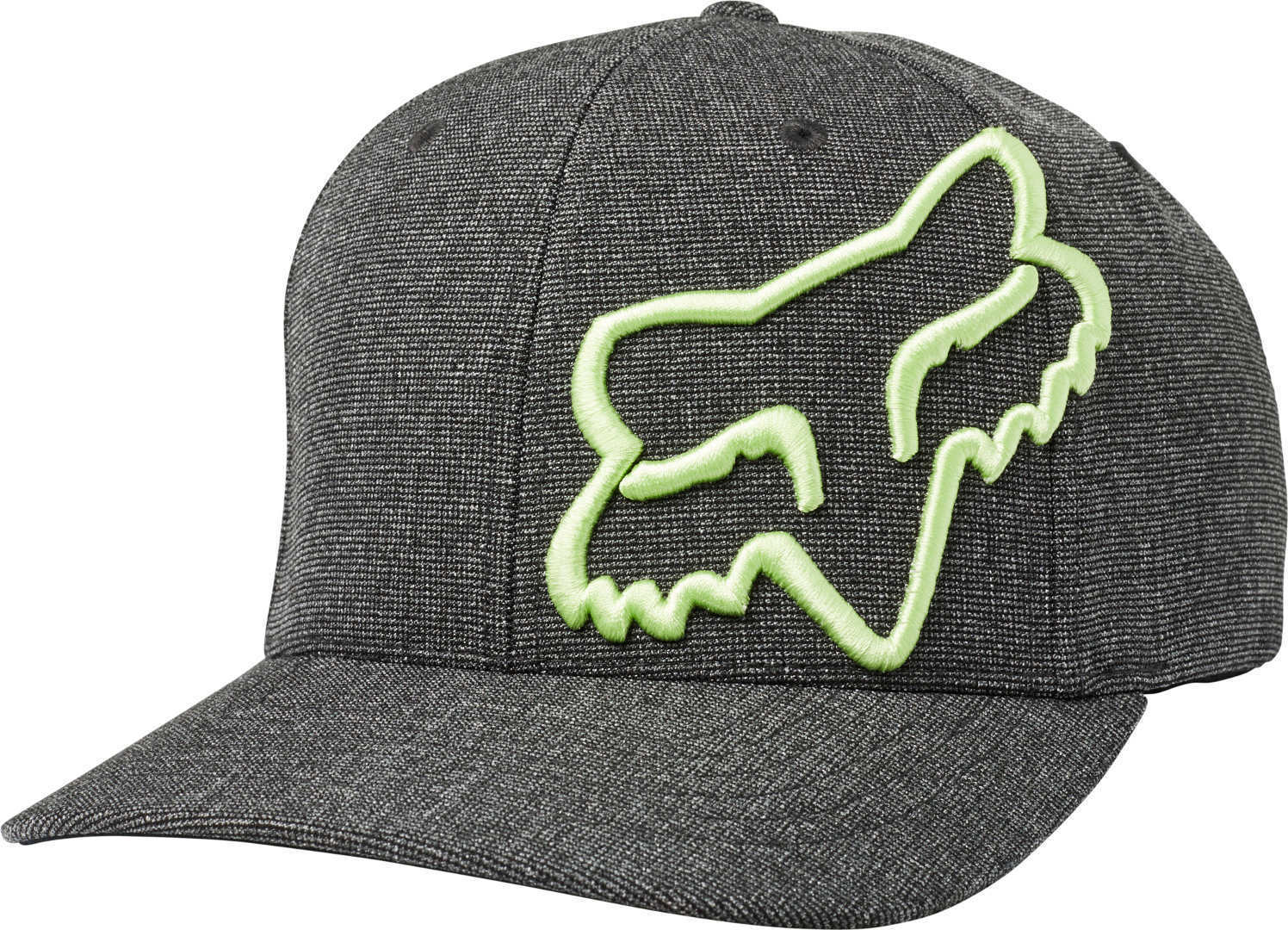 FOX Clouded Flexfit Cap S M Svart Grønn