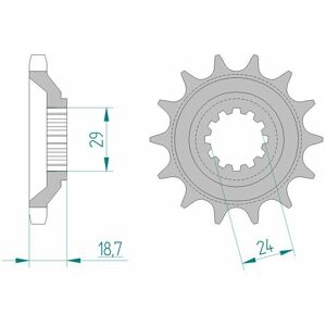 AFAM Standard stål tannhjul 24803 - 630