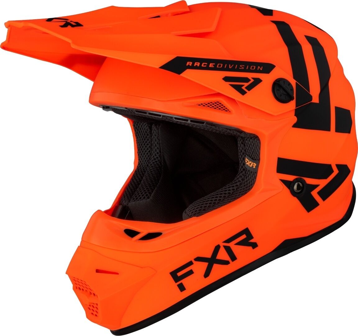 FXR Legion MX Gear Ungdom Motocross hjelm L Svart Oransje
