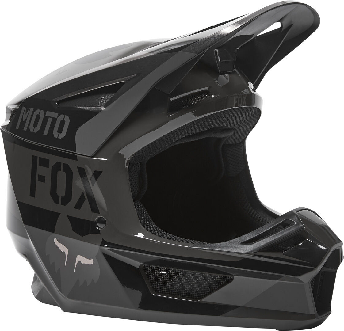 FOX V2 Nobyl Black Motocross hjelm M Svart