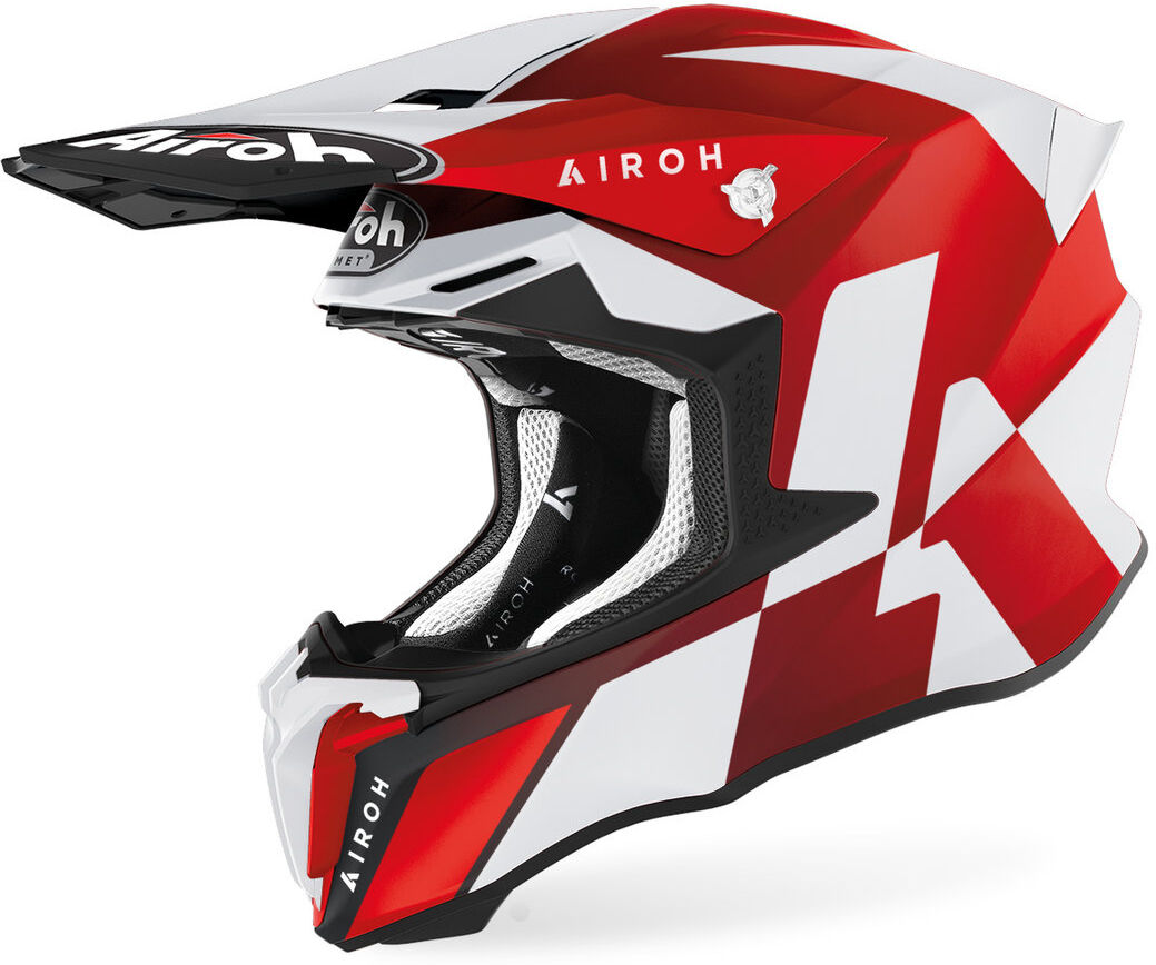 Airoh Twist 2.0 Lift Motocross hjelm 2XL Hvit Rød