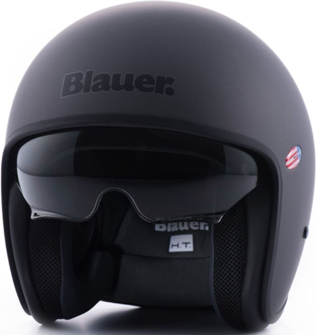 Blauer Pilot 1.1 Monochrome Titan Matte Jet Hjelm XS Sølv