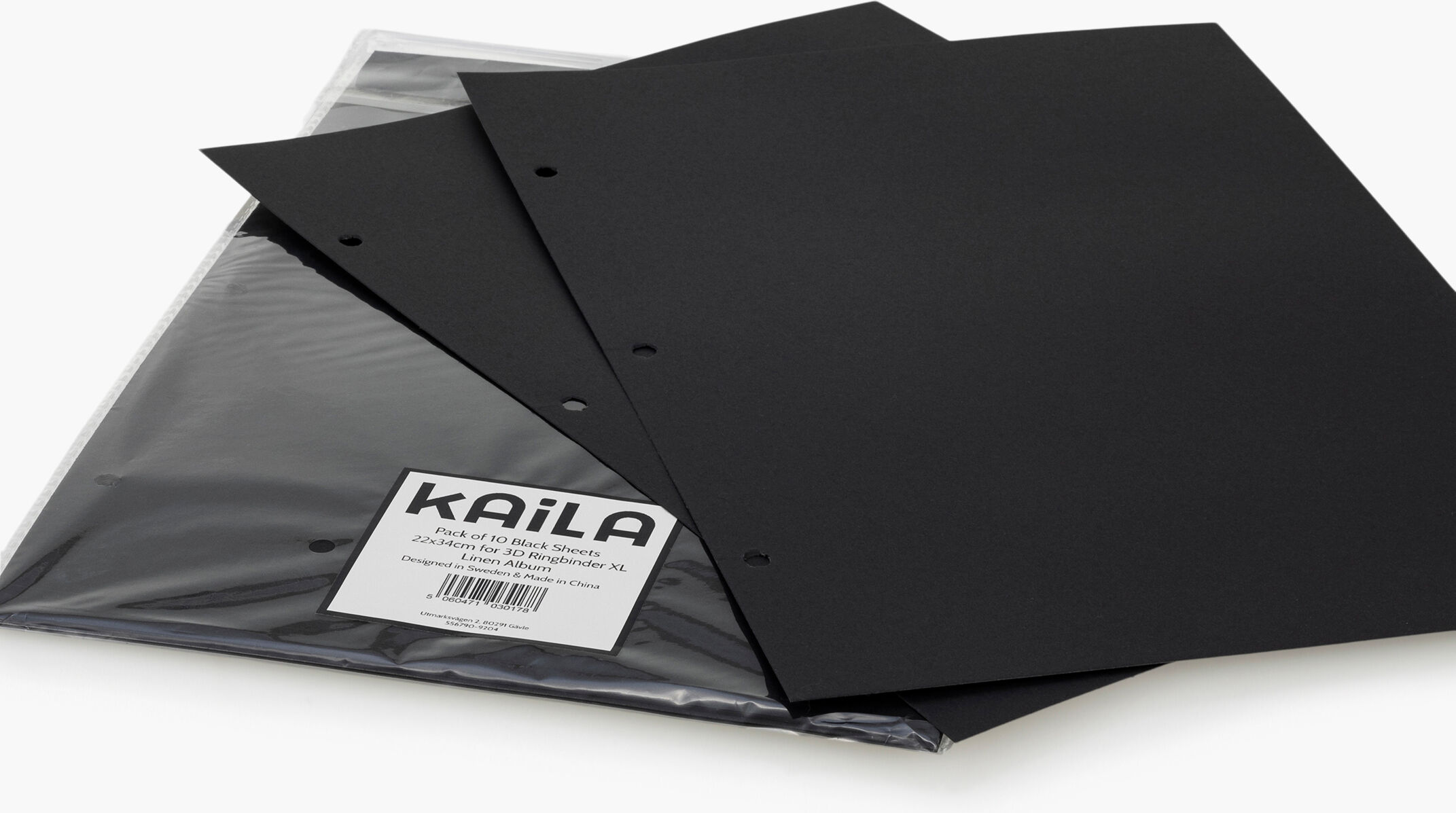 Kaila Album Sheets Xl Svart - 10pk