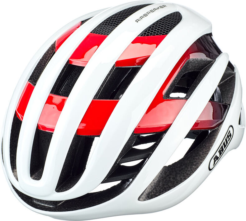 ABUS AirBreaker Hjelm Hvit/rød M   52-58cm 2022 Racerhjelmer