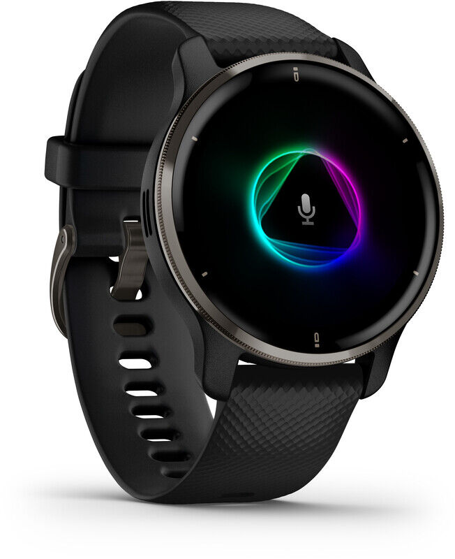 Garmin Venu 2 Plus Smartwatch with Silicone Change Watch Band 20mm Svart  2022 Pulsbånd & Pulsklokker