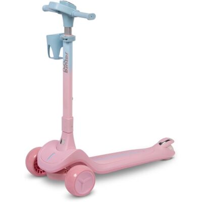 TOYZ , Satura Sparkesykkel Med Led-Lys Og Justerbart Styre - Pink TOYZ , Satura Sparkesykkel Med Led-Lys Og Justerbart Styre - Pink