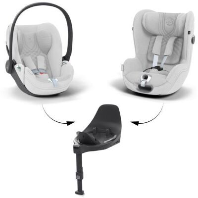 Cybex , Bilstolpakke, 3i1 T-Serie Inkl. Cloud T, Sirona T & Base T, Plus - Platinum White Cybex , Bilstolpakke, 3i1 T-Serie Inkl. Cloud T, Sirona T & Base T, Plus - Platinum White