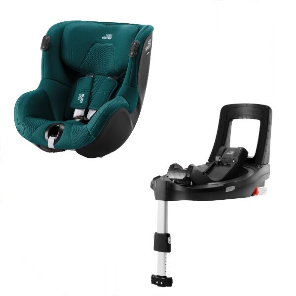 Britax  bilstol, dualfix Isense M/base, småbarnstol - Atlantic Green