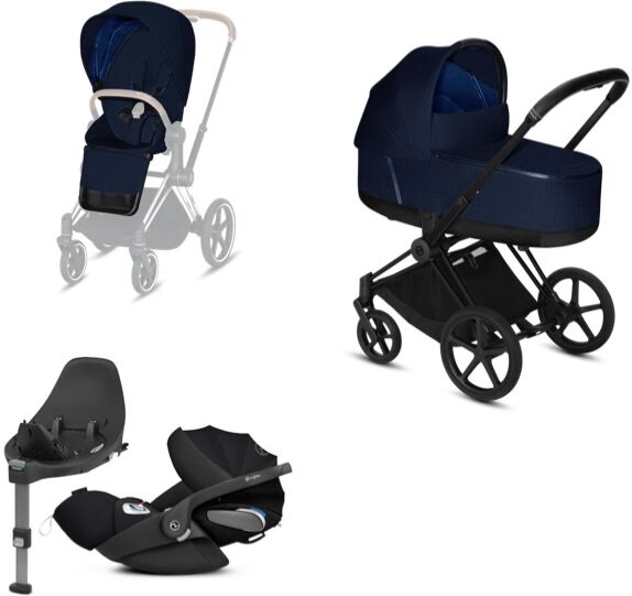 Cybex Priam Travelsystem - Matt Black/midnight Blue