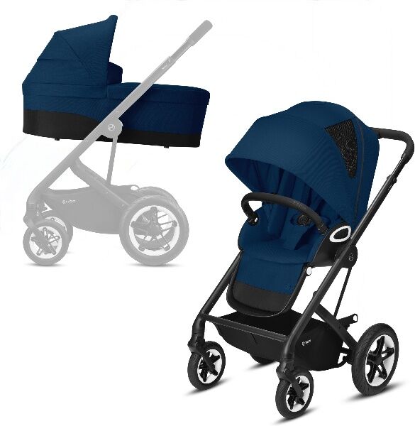 Cybex, barnevogn, Talos S Lux, duovogn - Black/navy Blue