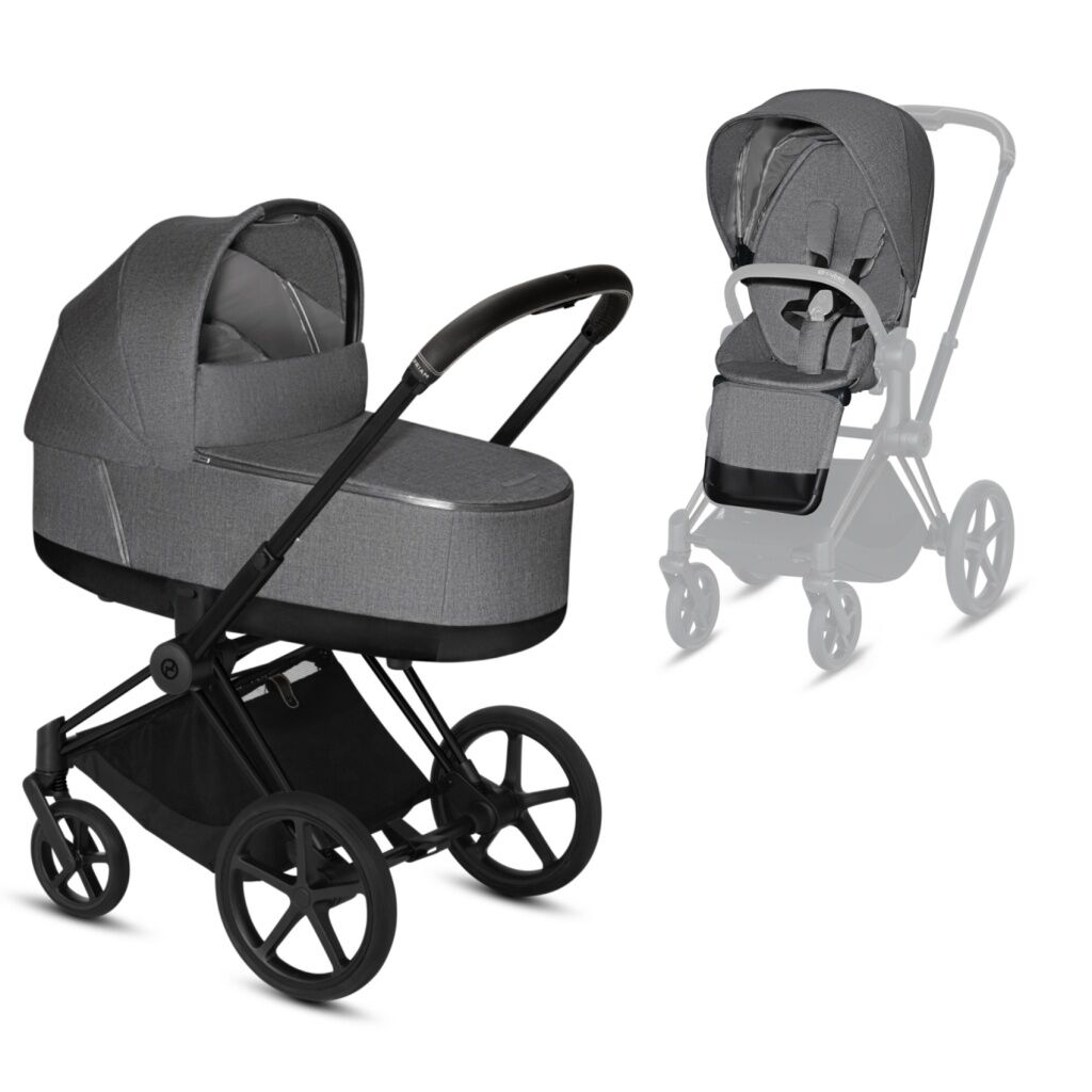 Cybex Priam Duo - Matt Black/manhattan Grey