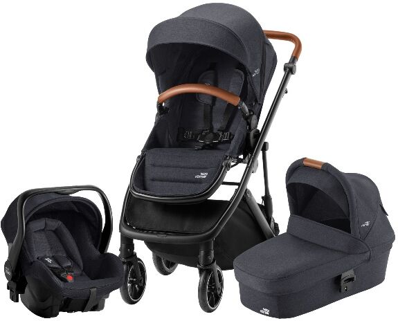 Britax Strider M, Comfort Primo-Pakken, Barnevogn - Black Shadow