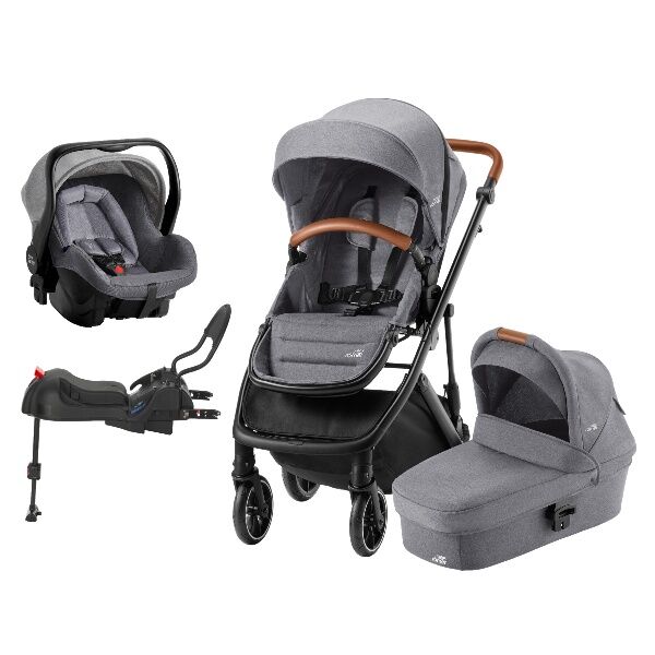 Britax Strider M, Comfort Plus Primo-Pakken, Barnevogn - Elephant Grey