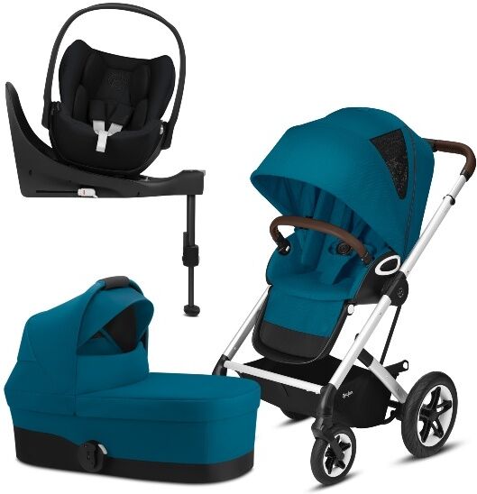 Cybex, barnevogn, Talos S Lux, Travelsystem, M/ Cloud Z + Base Z - Silver/river Blue