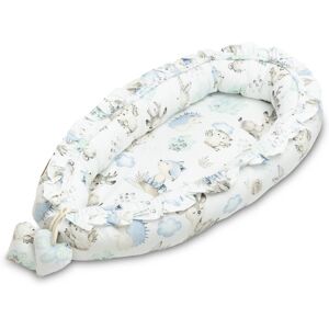 Sensillo Velvet Baby Nest - Stroll Blue