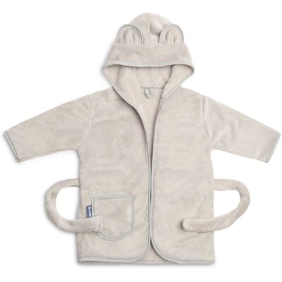 Sensillo , Soft Teddy Badekåpe, 1-2 År - Grey Sensillo , Soft Teddy Badekåpe, 1-2 År - Grey