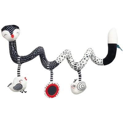 Sensillo , Barnevognleke, Black & White - Spring Fox Sensillo , Barnevognleke, Black & White - Spring Fox