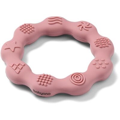 BabyOno Baby Ono Rosa Silikon Beissring - Tannleketøy BabyOno Baby Ono Rosa Silikon Beissring - Tannleketøy