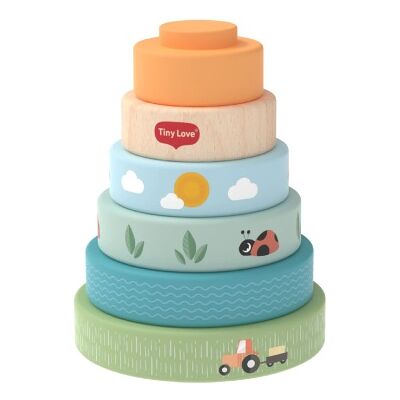 Tiny Love , Stabletårn, Wooden Stacking Tower - Farmers Funday Tiny Love , Stabletårn, Wooden Stacking Tower - Farmers Funday