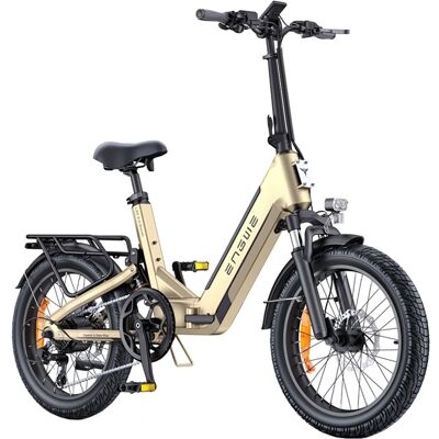 Engwe L20 3.0 Boost 16" Kompakt Elsykkel 250w Gull Engwe L20 3.0 Boost 16" Kompakt Elsykkel 250w Gull