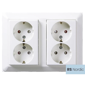 Elko Stikkontakt 4-Veis M/jord Innfelt Rh Elko Stikkontakt 4-Veis M/jord Innfelt Rh